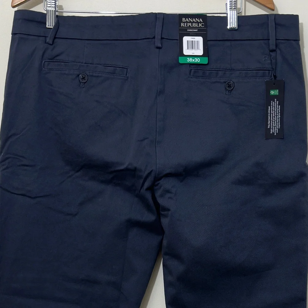 Banana Republic Men’s 5 Pocket Chino Pants Gray Slim Straight Fit Size 38x30 NWT